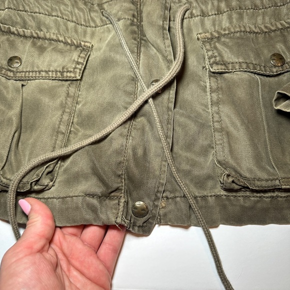 Max Jeans Utility Green Jacket Size M - Picture 6 of 9
